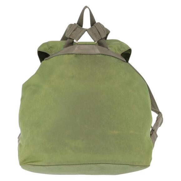 PRADA Backpack Nylon Green Silver Auth bs31165 main image 15